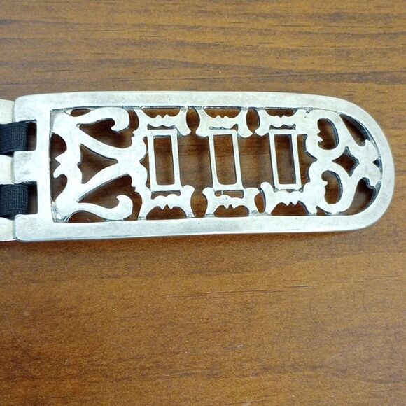 Suzi Roher 1949 Art Deco Silver Metal Stretch Elastic Statement Belt main image 7